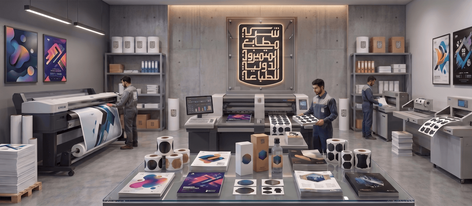 طباعة استكرات لاصقة