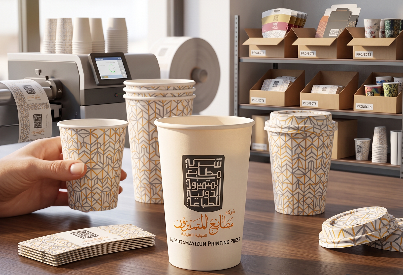طباعة اكواب ورقية